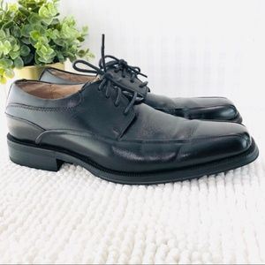 Florsheim Curtis Oxfords black leather bike toe
